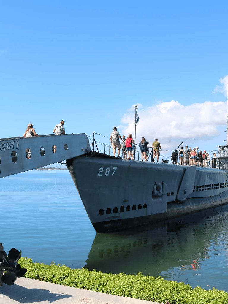 Submarine tour at Quest for Directions, exploring naval history and underwater vessels.