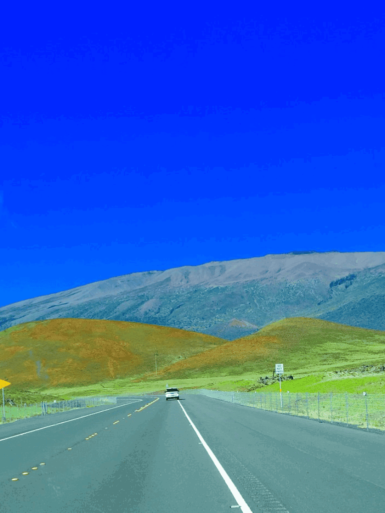 On the road to adventure through scenic mountain landscape, perfect for travel and exploring nature.