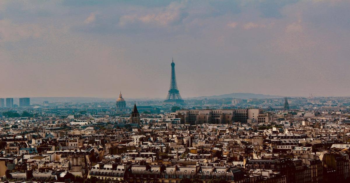 Paris cityscape with Eiffel Tower, travel, directions, Paris landmarks, city skyline, tourism, architecture, destinations, urban exploration, travel guide.